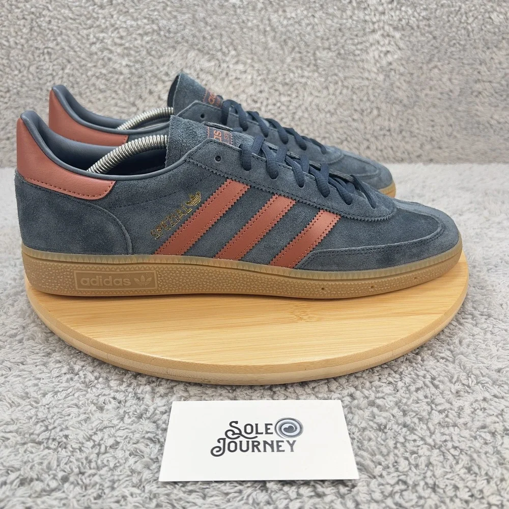 Adidas Handball Spezial Shoes Mens 12 Blue Gum Suede Leather Retro JH5436 - Picture 3 of 13